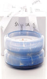 Blue Lava Glass Candle